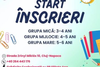 Înscrieri deschise la Grădinița   Confesională cu PP    „Sfânta Ana”!